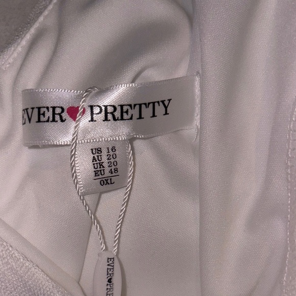 Ever Pretty White Wedding Dress with Sheer Sleeves long in length. Very pretty! - Picture 11 of 15